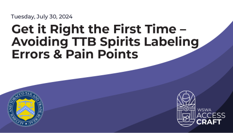 TTB Labeling Webinar Title Card